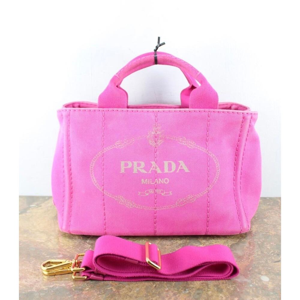 EUC- PRADA CANAPA BAG WITH STRAP